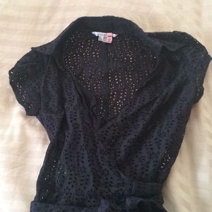 Zara Black Lace Midi Dress